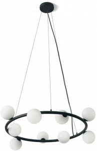 Miloox Подвесной светильник из металла и опалового стекла Pomì 1744.102