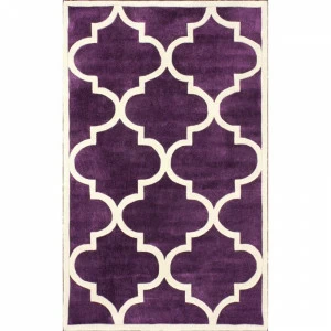 Ковер Trelli фиолетовый 300х400 DOLLY CAPRETS ДИЗАЙНЕРСКИЕ, ТРЕЛЬЯЖНЫЙ УЗОР 015140 Белый;фиолетовый