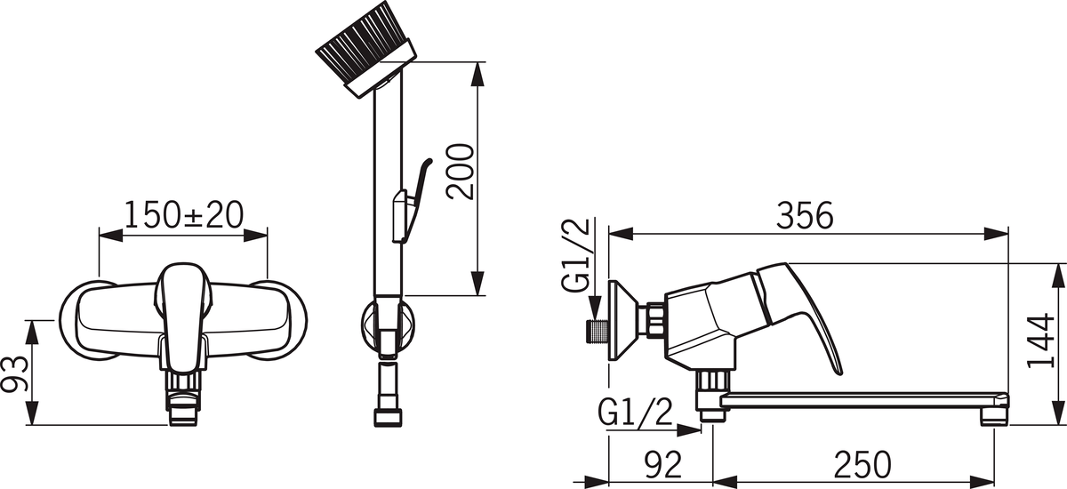 Oras 1077X Смеситель для хозяйственного помещения 1077X Safira Хром  - Вид №1
