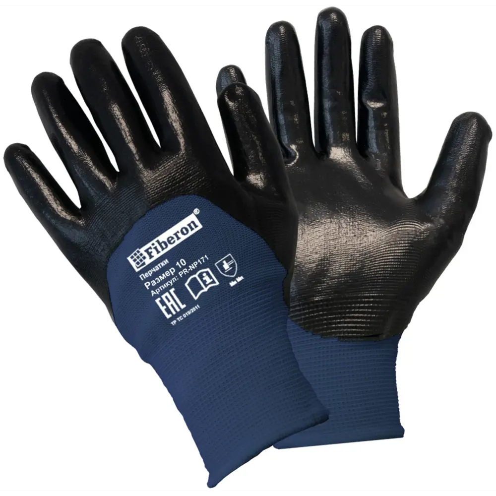 Fiberon Нитриловые перчатки для строительных работ размер XL 89412100 STLM-1572520