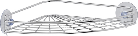 GHI 204 Полочка-решетка угловая на вакуумных присосках 29,8 cm SORCOSA Plain