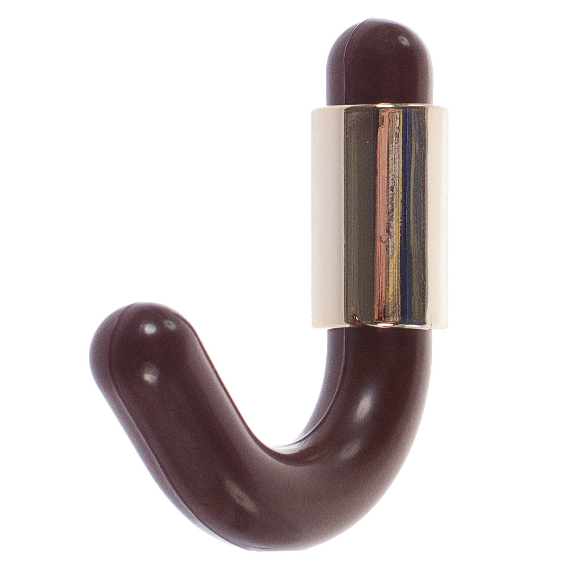 10528773 Крючок малый 111/113 70 мм ПВХ цвет коричнево-золотой STLM-0000624 ELIKOR 