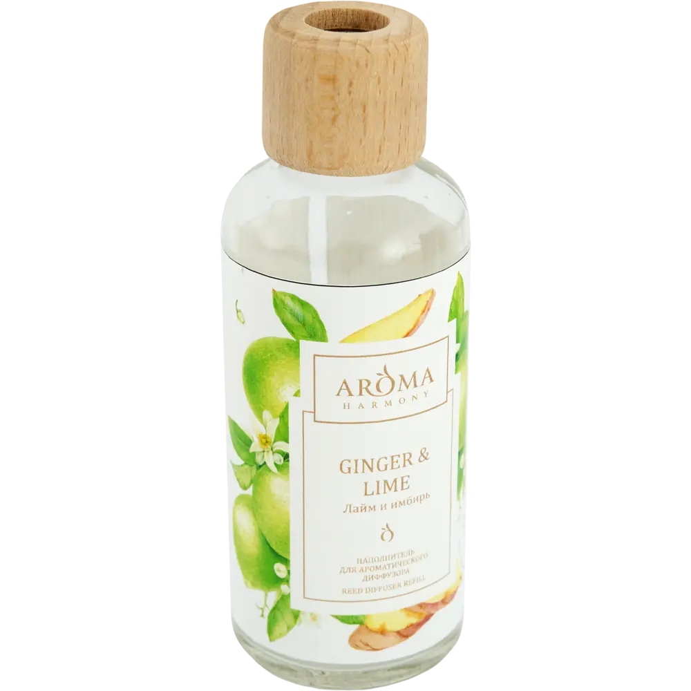 Наполнитель для диффузора «Лайм и имбирь» 100 мл AROMA HARMONY STLM-2079648 - Вид №1