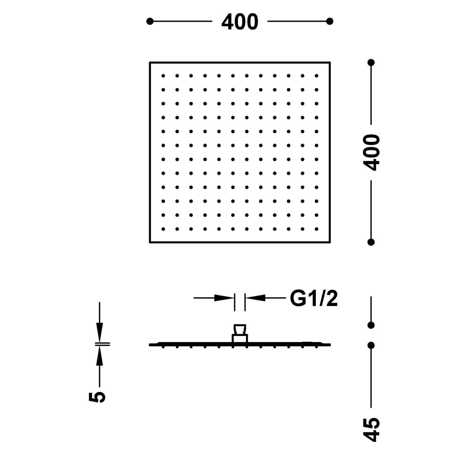 Насадка для душа-134315014 TRES Showers - Вид №1