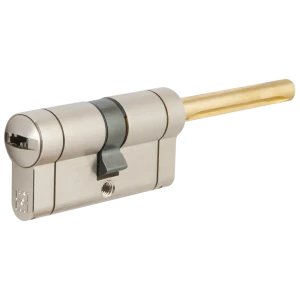 Цилиндр Mottura Champions Pro CP4P613101С5, 56x10x26 мм, ключ/шток, цвет матовый никель, без вертушки 82393147 STLM-2118855