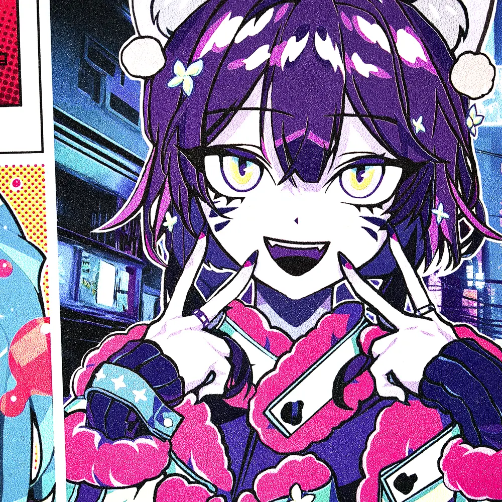 Обои Ateliero Anime фиолетовые с виниловым покрытием 89341685 STLM-0831539 - Вид №1