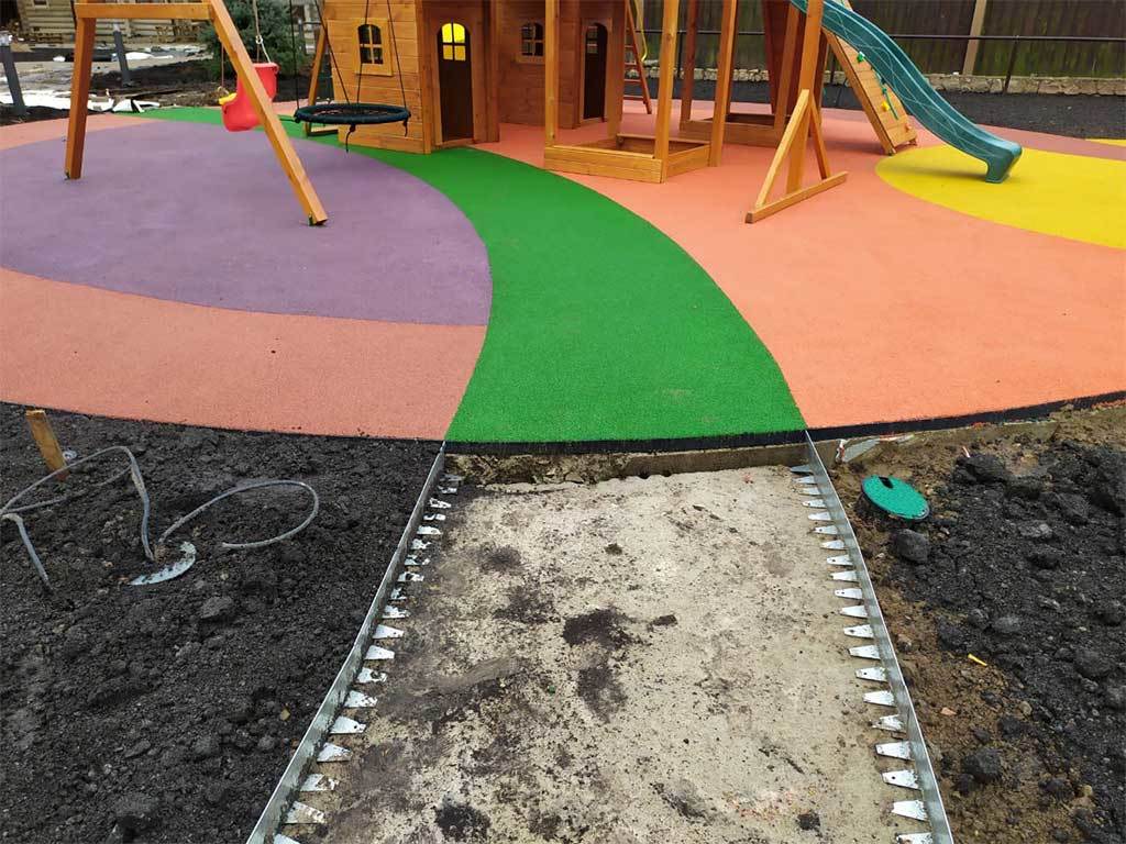 Металлический бордюр 1200*100*70*1,5 компл. ГеоПластБорд GPBST-22 - Вид №9