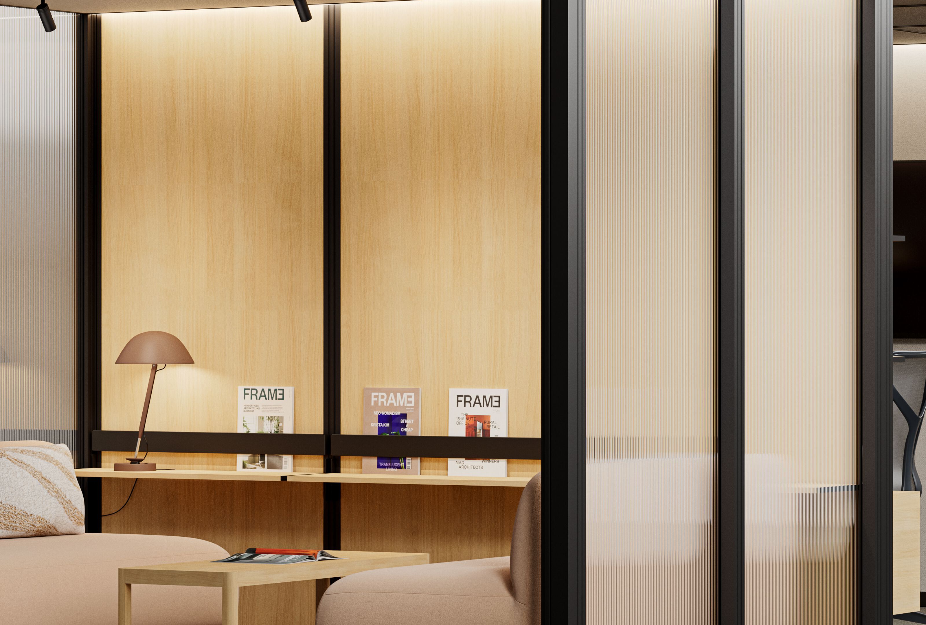 Многосторонняя акустическая офисная кабина со встроенным освещением Mute Modular ARCH-00141157 - Вид №1