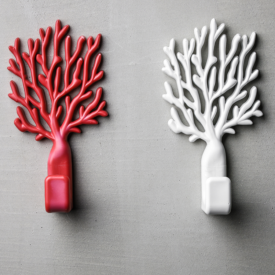 QL10334-WH Крючок coral белый Qualy  - Вид №2