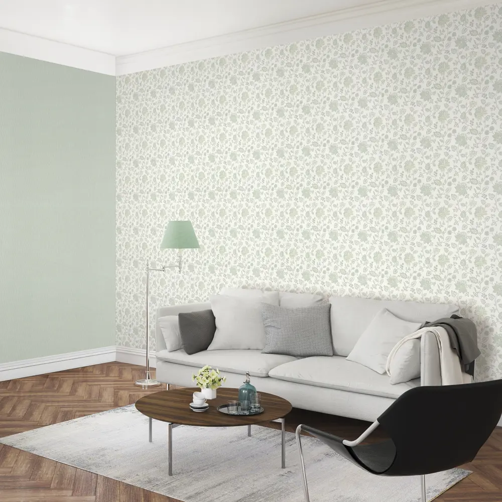 Обои флизелиновые Rasch Art Nouveau фон мятный 1.06 м RA 958324 82473432 STLM-2170995 - Вид №3