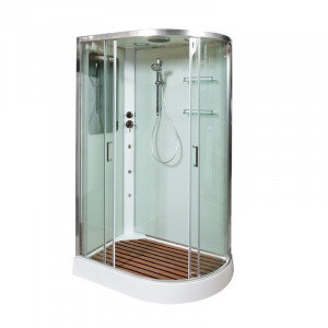 L 809 N без крыши BLACK Душевая кабина DETO Серия L