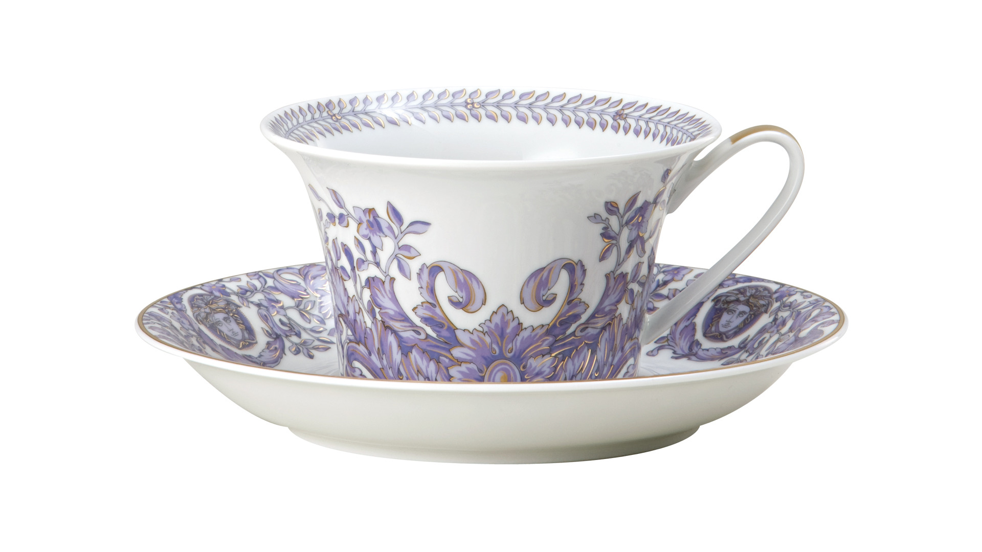 10620614 Rosenthal Versace Тет-а-тет чайный Rosenthal Versace Большой Дивертисмент на 2 персоны 8 предметов, фарфор Фарфор  - Вид №1