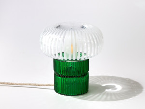 Настольная лампа из дутого стекла