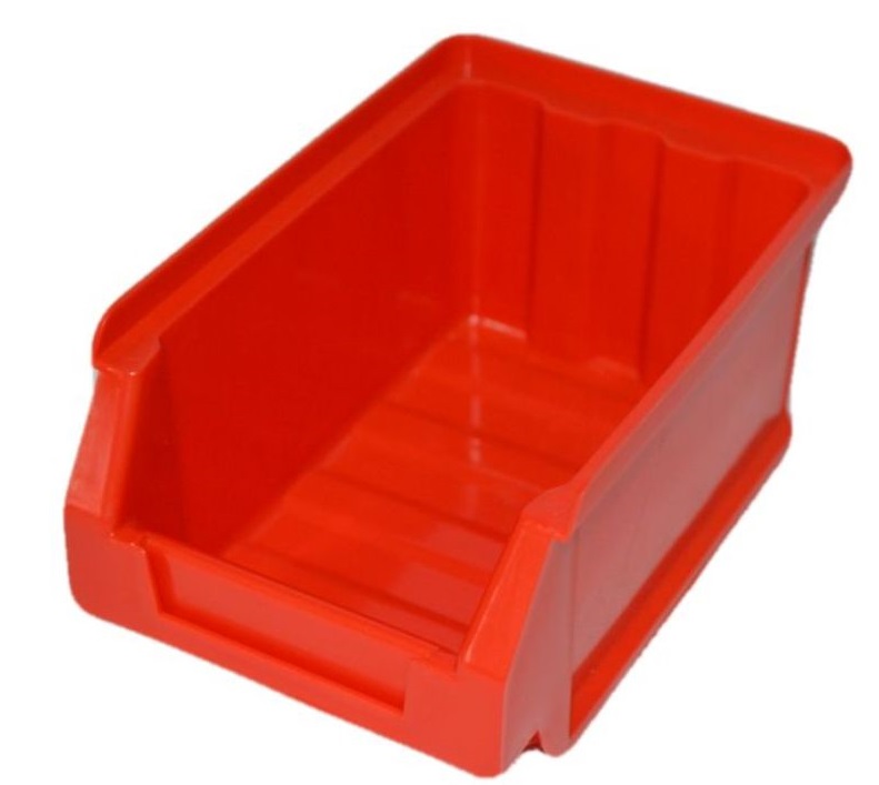 Lot-3-4 Лоток для инструментов (330х215х155) красный Цветочная коллекция 