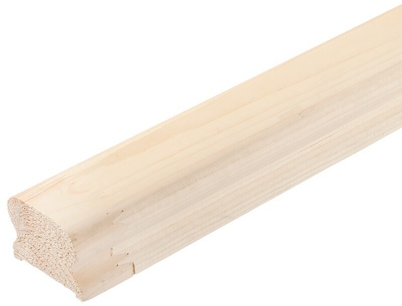 83850938 Поручень фигурный сращенный хвоя сорт АВ 45х75х3000 мм STLM-0044955 Santreyd