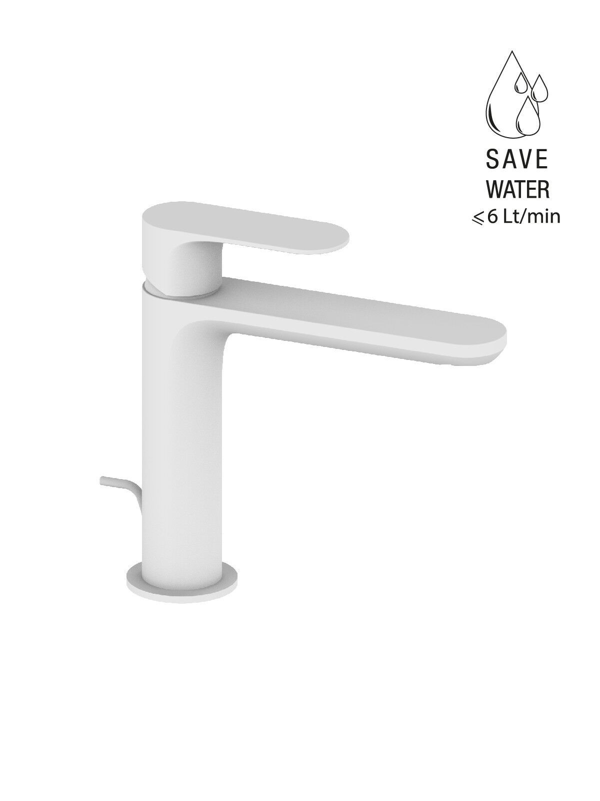 Однорычажный смеситель для раковины с раковиной Rubinetterie Frattini Lea ARCH-00053841 - Вид №4