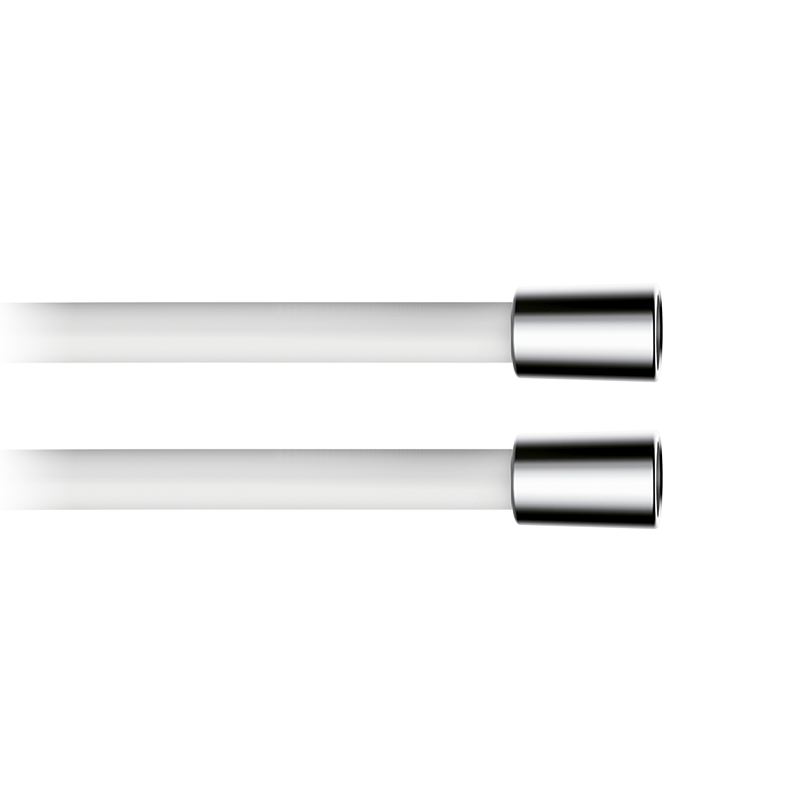 00050041 PREMIUM Гладкий шланг для душа 90 Белый-Хром GRB MIXERS 