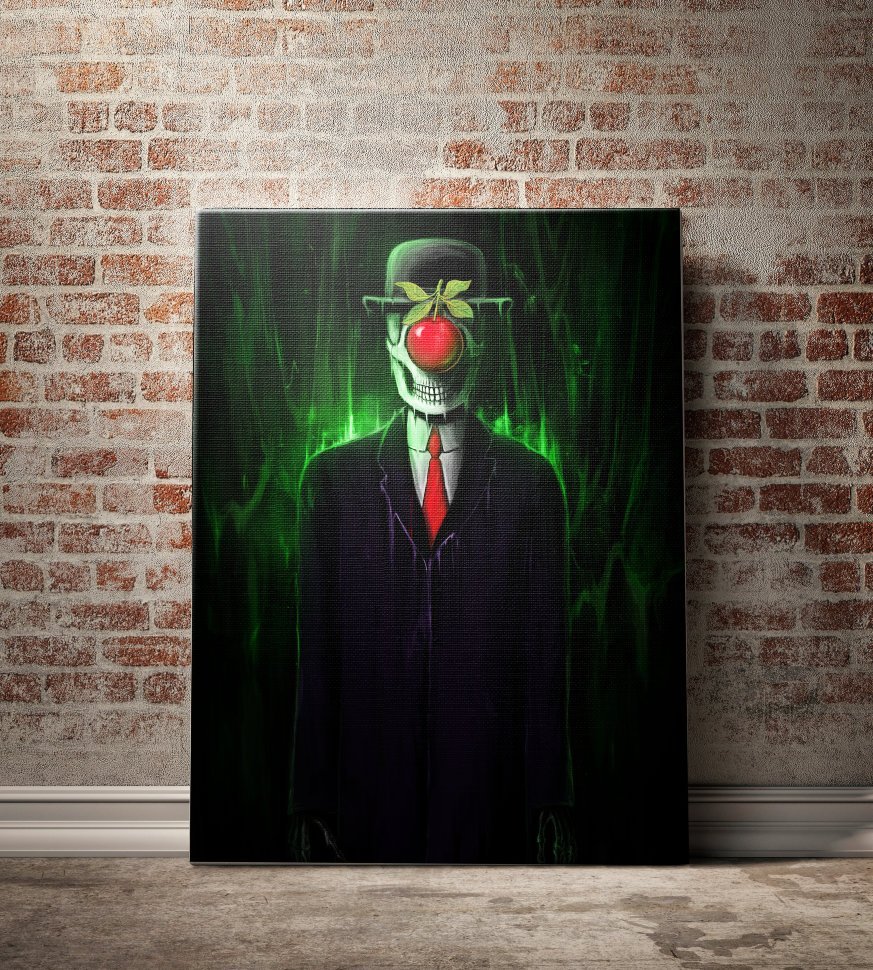 Картина с покрытием объемным гелем 100х80 см The Son Of A Man by Nicebleed ICON DESIGNE  096855 Зеленый;черный;разноцветный  - Вид №1