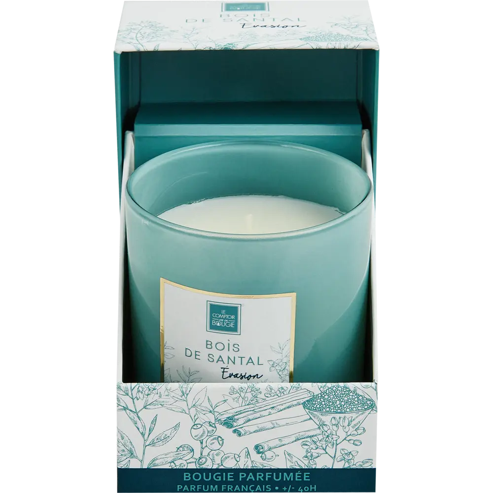 87234117 Свеча ароматизированная Сандаловое дерево голубая 9 см STLM-0816295 Atmosphera  - Вид №5