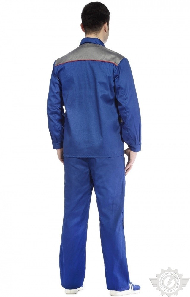 65400 Костюм "Труд" василек-серый  Летняя спецодежда  размер 60-62/170-176  - Вид №8