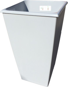 1400-2 Горшок для цветов Carre 34х34 45л(21л) Серый Цветочная коллекция