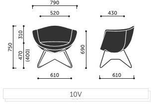 profim Кресло из ткани с подлокотниками Sorriso sun-id-1503208 - Вид №6