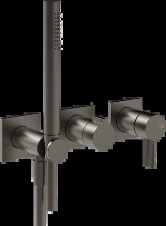 Смеситель для душа 73536 707 Gessi Inverso ЧЕРНЫЙ МЕТАЛЛ BR. PVD