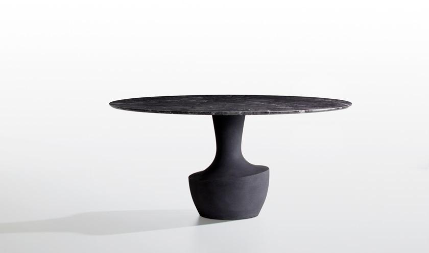 Potocco Стол из мрамора с кварцевой основой, покрытой смолой Anfora 897/t - Вид №1