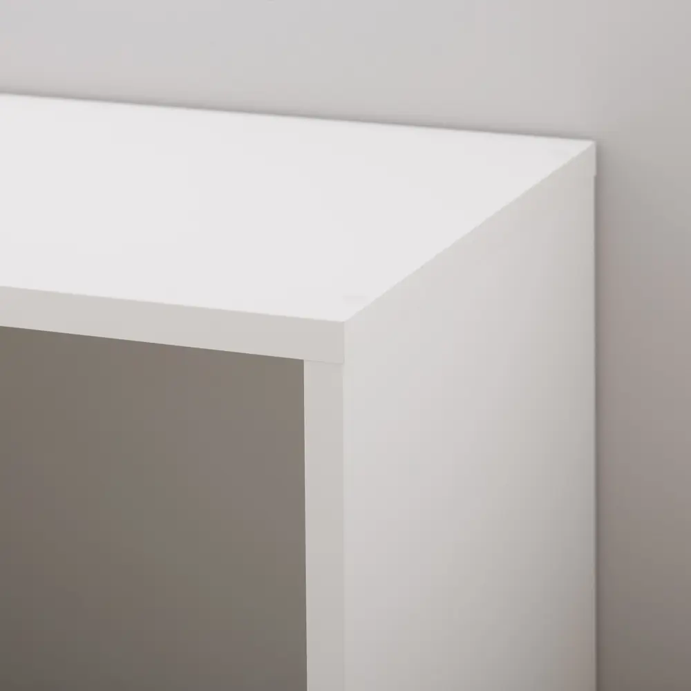 Стеллаж Spaceo KUB 4 секции 36x139.3x31.7 см ЛДСП цвет белый 82731913 STLM-2002290  - Вид №11