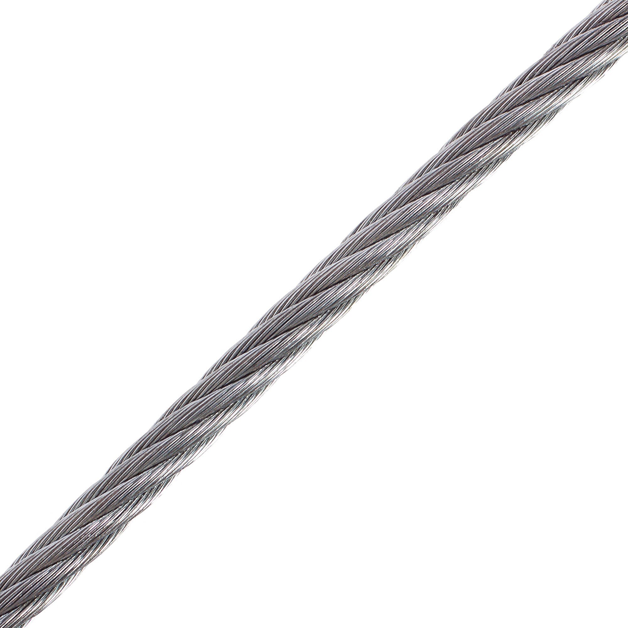 15956161 Трос стальной DIN 3055 6 мм 10 м, цвет цинк Santreyd  - Вид №1