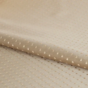 Ткань жаккард «Горошек» ширина 280 см цвет бежевый