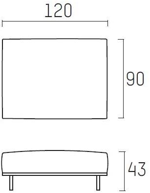 Piet Boon Подставка для ног из ткани Don living Pbc 06.109/110.01. - Вид №2