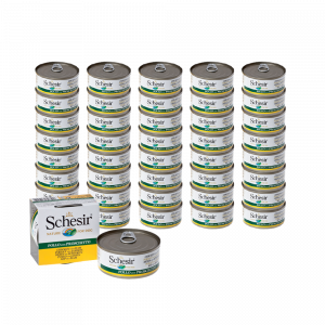 Т0040989*40 Корм для собак Цыпленок, ветчина конс. 150г (упаковка - 40 шт) SCHESIR