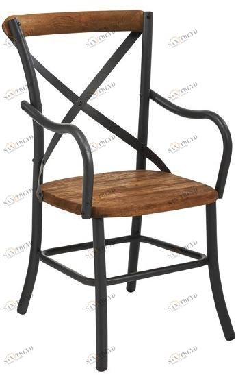 MOBIKA GARDEN Садовый стул из алюминия и дерева с подлокотниками Largo sun-id-1409855