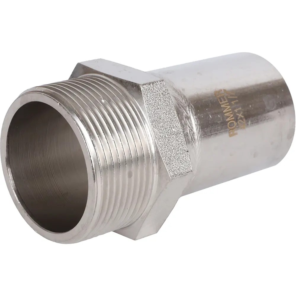 Муфта переходная Rommer 1 1/2"x42 мм НПр-НР нержавеющая сталь 88011225 STLM-2136166 