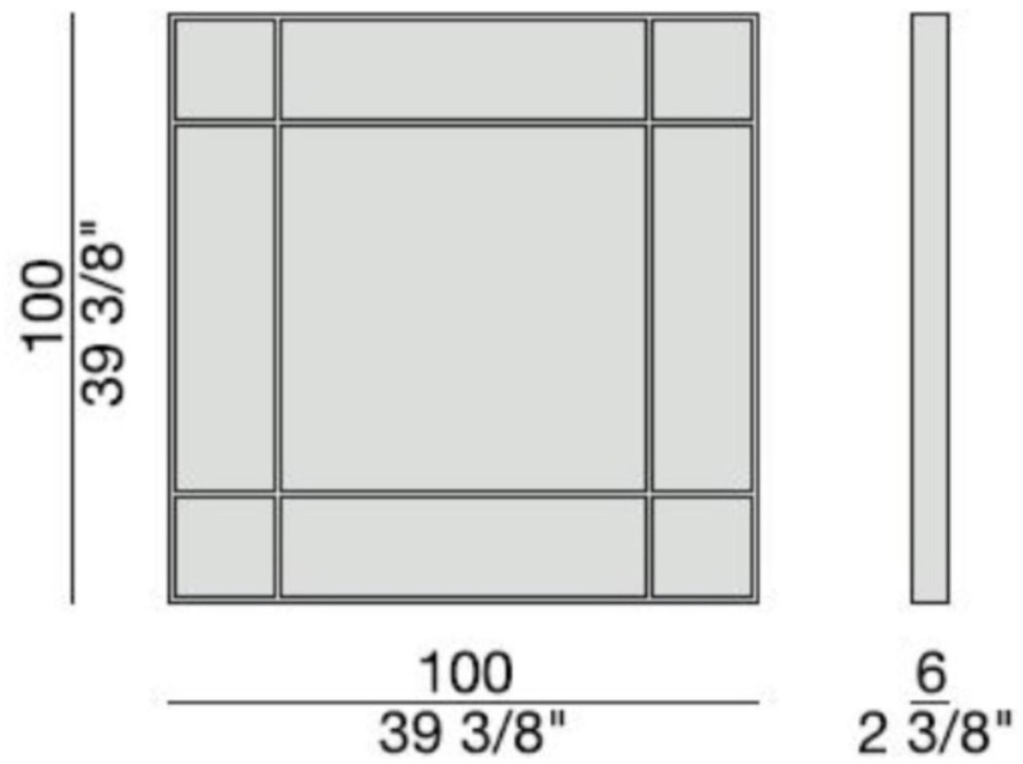 Porada Квадратное настенное зеркало Iron sun-id-1374328 - Вид №3