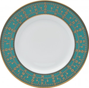 10638191 Haviland Тарелка десертная Haviland "Тиара, павлиний глаз" 16см (золотой декор) Фарфор, Керамика