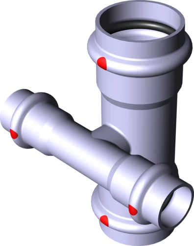 601 171 Модель 1148 Трубопроводные системы  Prestabo  Линейный коллектор, крестовины Santreyd  - Вид №2