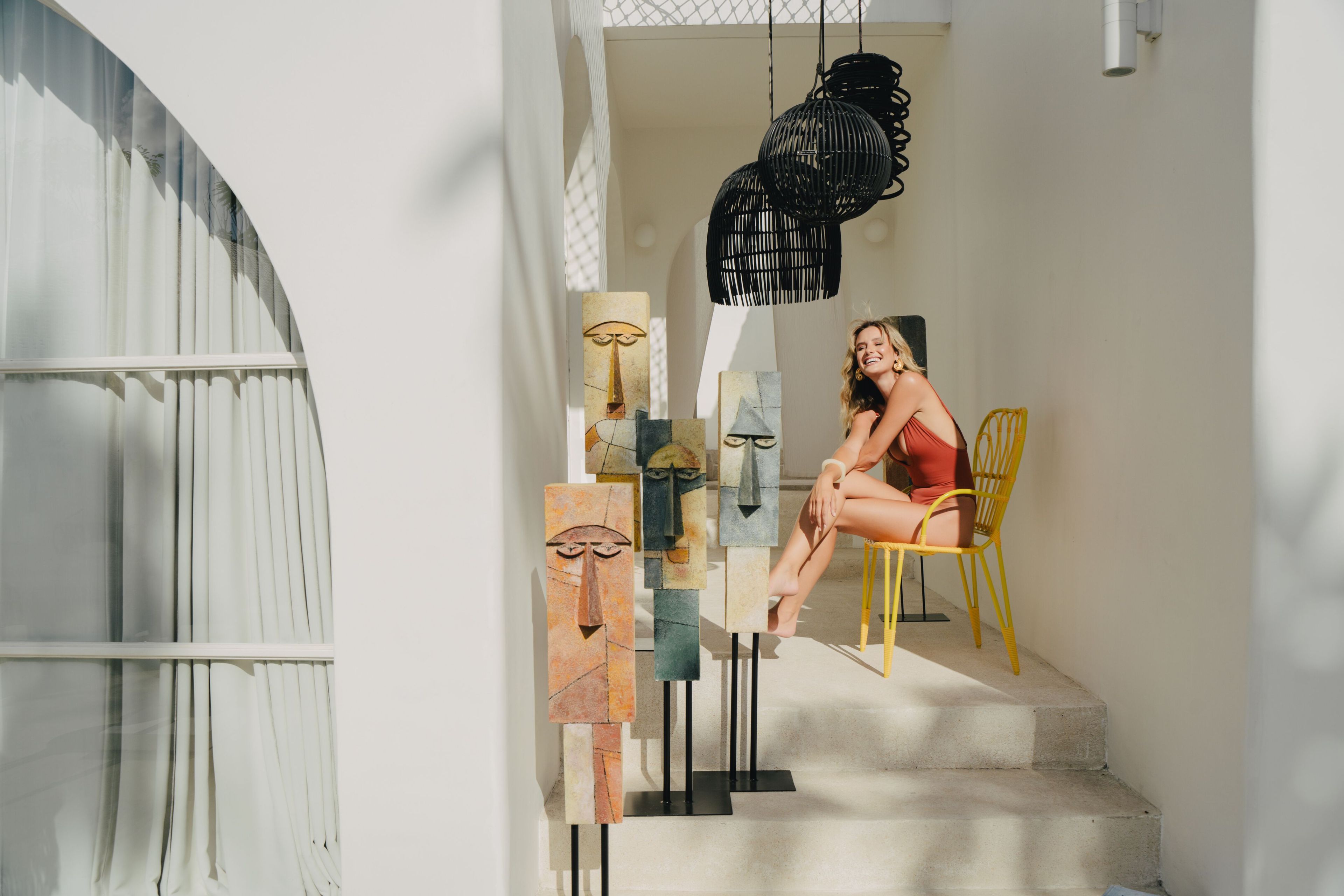 Синтетическое волокно и алюминиевый садовый стул с подлокотниками cbdesign Fiorella ARCH-00081323 - Вид №3