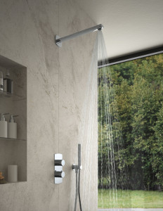 Латунная настенная душевая головка с кронштейном