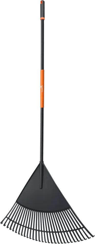 Грабли садовые Plantic для листьев 24 зуба с черенком 186 см 89359945