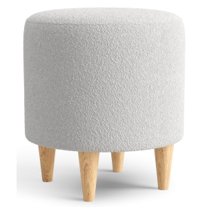 Пуф на ножках полиэстер Salotti Нико Bravo Smoke серый 36.5x40 см