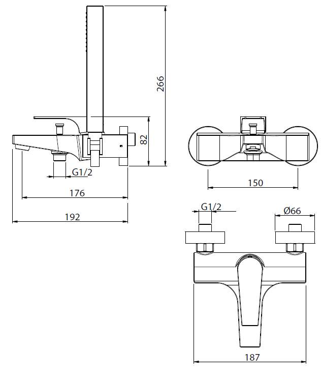 MAR00500 Смеситель M&Z Marina Santreyd - Вид №1