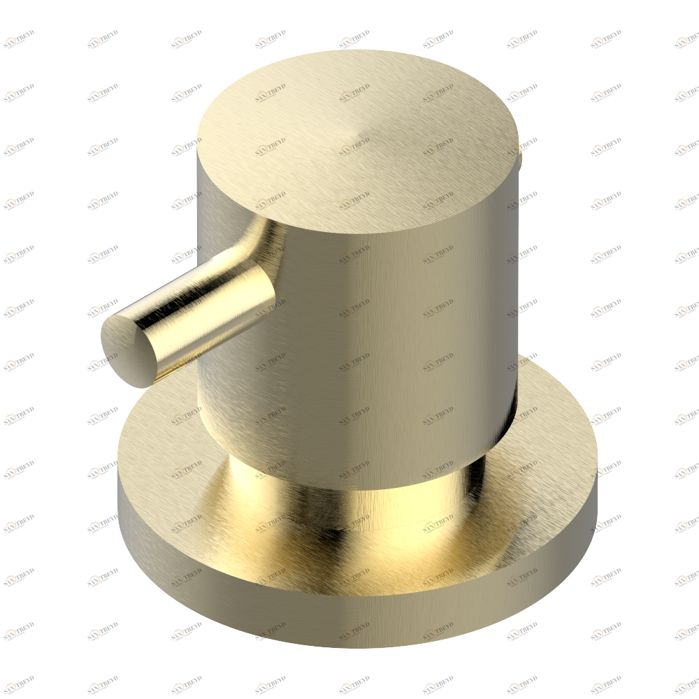 G5B-6533 Mitigeur thermostatique sur gorge avec croisillon et rosace de style Thg-paris Nano с рукоятками Матовое светлое золото G5B-6533 CAT.F
