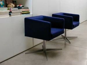 Verzelloni Съемный стул из ткани с 4 спицами Cubica