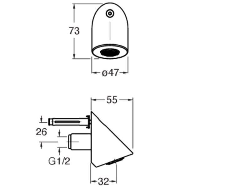 Круглая настенная душевая головка с системой защиты от накипи CRISTINA Rubinetterie душевые головки и рычаги-Shower &amp ARCH-00150457 - Вид №2