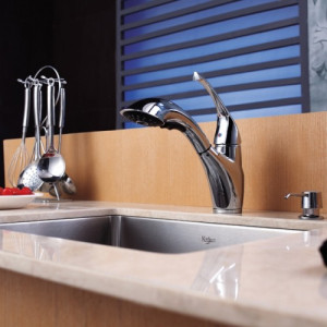 KHU101-23-KPF2210ORB-KSD30ORB Накладная раковина на столешницу  прямоугольная Krausru