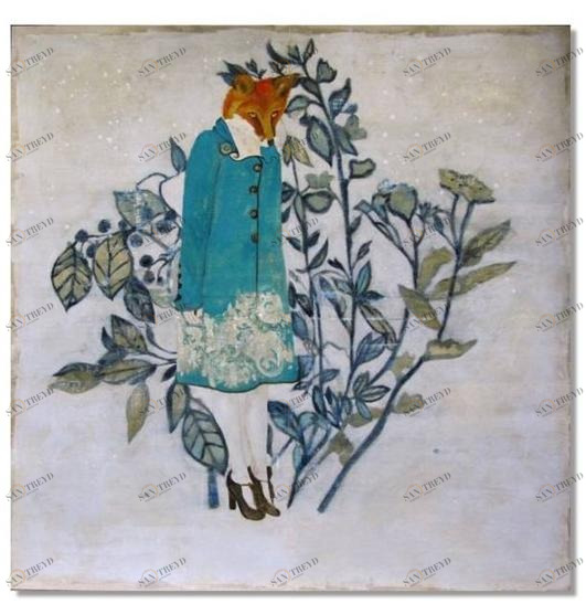 ICI ET LÀ Смешанная техника на холсте K. fabrizzi Kf02