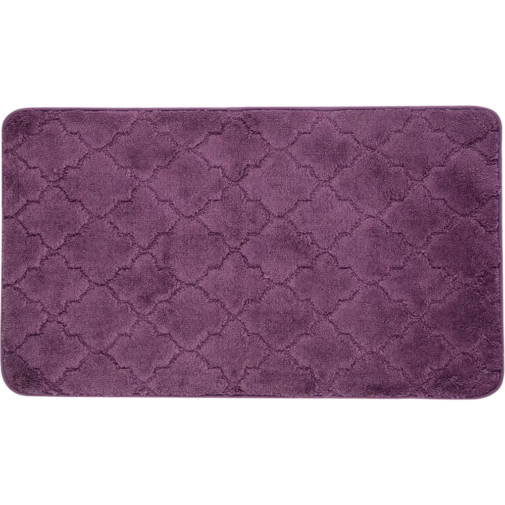 Коврик для ванной Bath Plus Лана 70x120 см цвет фиолетовый 82179593 STLM-2052748