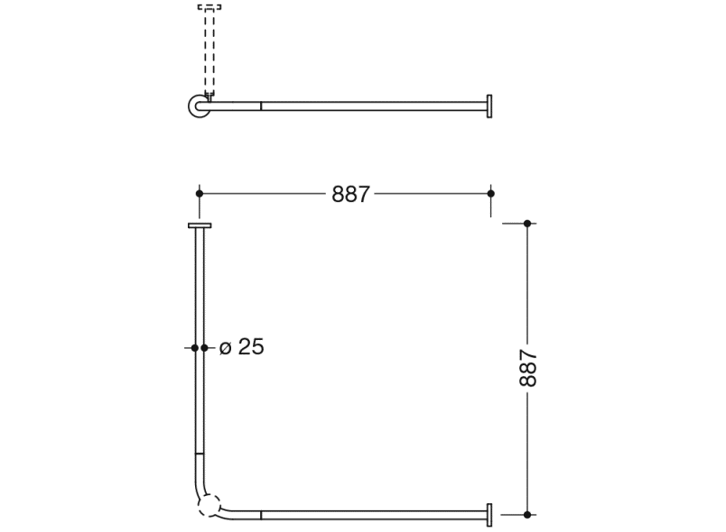 900.34.101XA Карниз HEWI System 900 - Вид №2